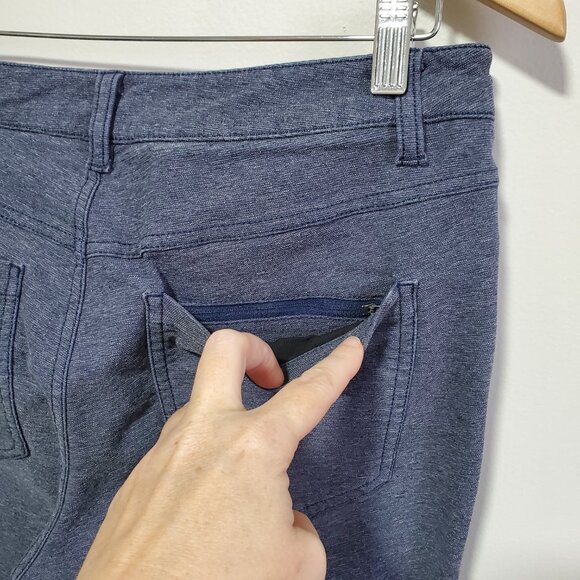 LULULEMON ABC Pants Skinny Leg *Tech Canvas Heathered Deep Navy Men's 30 x 31" - Picture 9 of 14